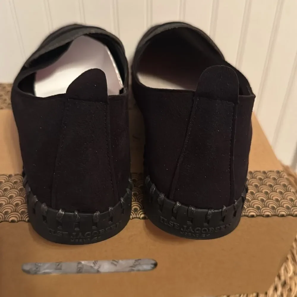 Ilse Jacobsen Black Tulip Slip-On Shoes with Glitter Detail- NIB